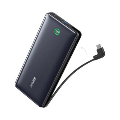 Anker Nano Power Bank 20000mAh 30W with Built-In USB-C Cable product photograph