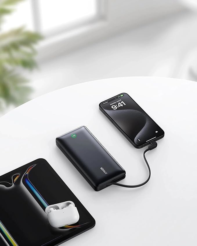 Anker Nano Power Bank 20000mAh 30W with Built-In USB-C Cable manufacturer view 3