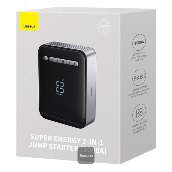 Baseus Super Energy 2-in-1 Jump Starter 1000A with Tyre Inflator manufacturer view 3