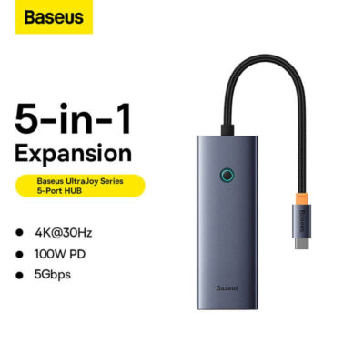 Baseus UltraJoy Series 5-Port USB-C Hub product photograph