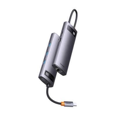 Baseus StarJoy 6-Port USB-C Hub Grey product photograph