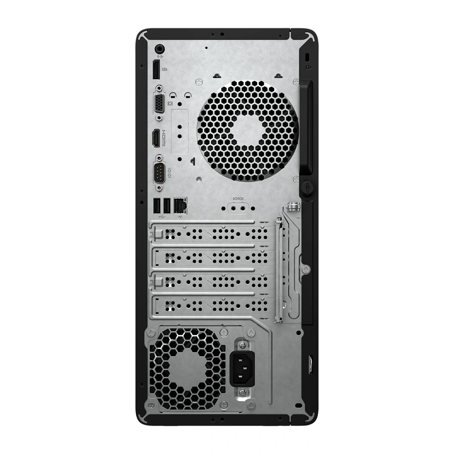 HP Pro Tower 290 G9 desktop computer, rear view