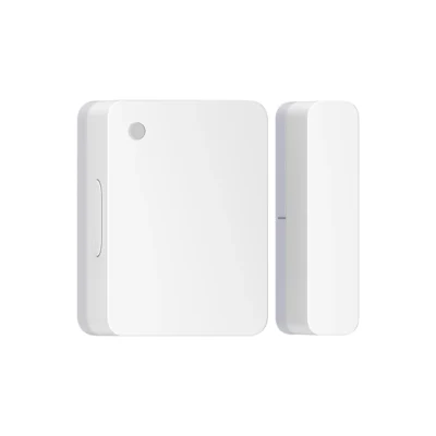 Complete white Mi Door and Window Sensor 2 with its matching magnet