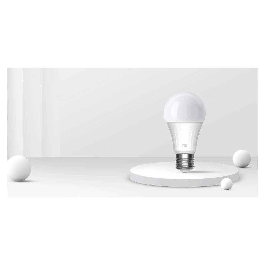 Complete Mi Smart LED Bulb Cool White with E27 screw fitting on the official display platform
