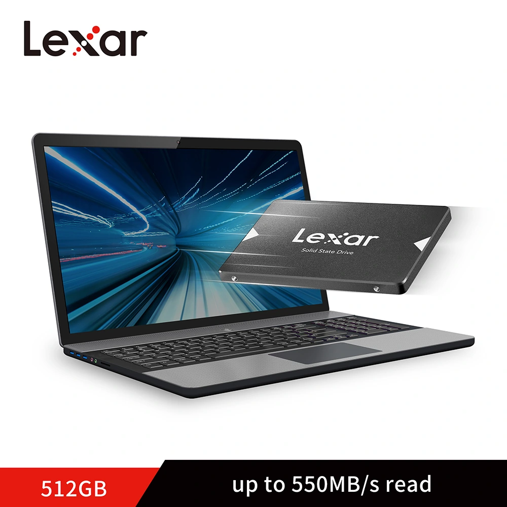 Lexar NS100 512GB Internal SSD — use in a compatible laptop