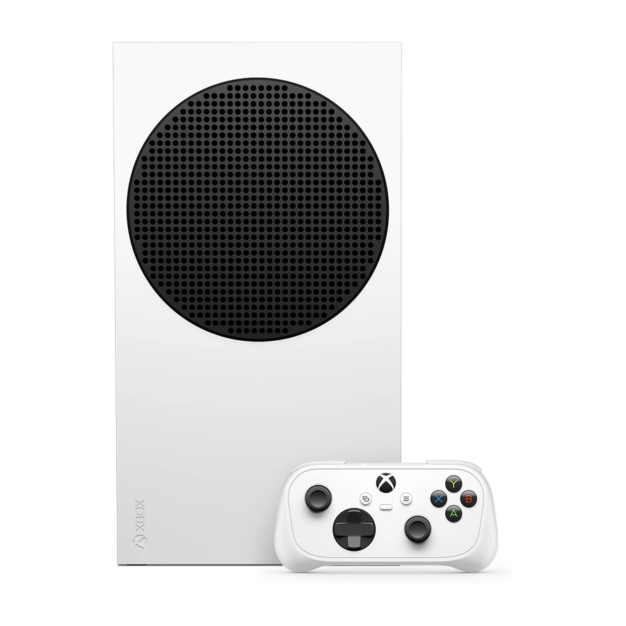 XBOX Nano Controller beside the Xbox Series S console