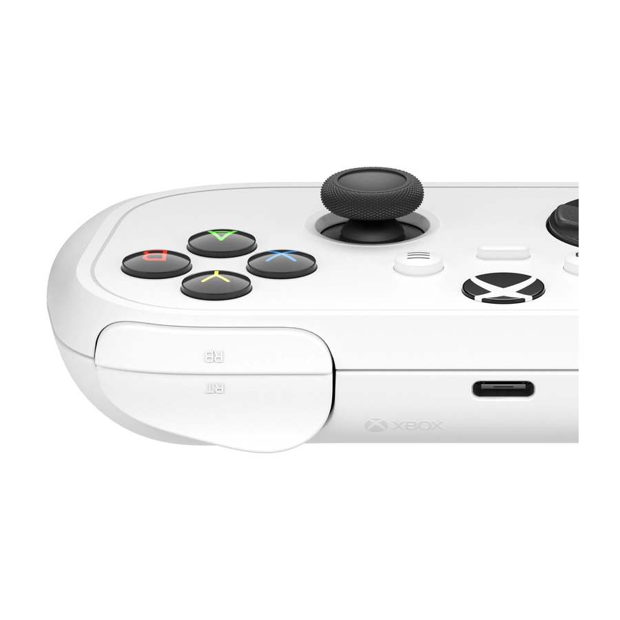 Close up on the top right of the XBOX Nano Controller