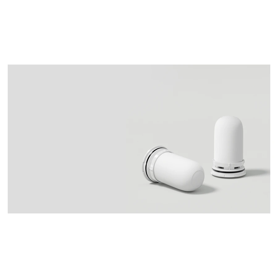 Xiaomi Faucet Water Purifier Filter (4-Pack) — complete replacement cartridges in upright and horizontal views