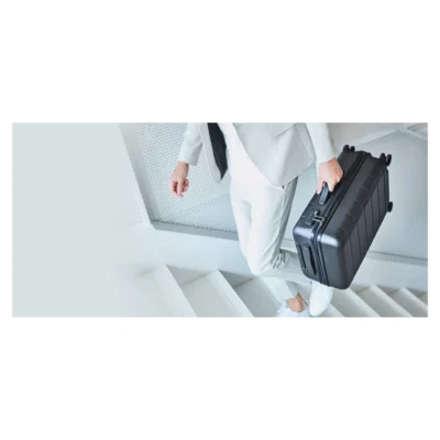 Xiaomi Luggage Classic 20-inch — complete Black case carried by its side handle