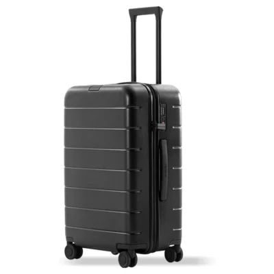 Xiaomi Luggage Classic Pro — complete Black family front and side view