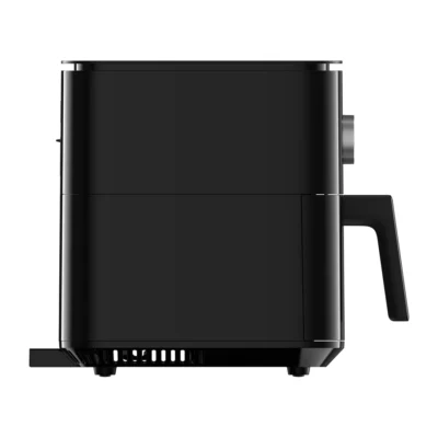 Xiaomi Smart Air Fryer 6.5L Black side view with basket handle