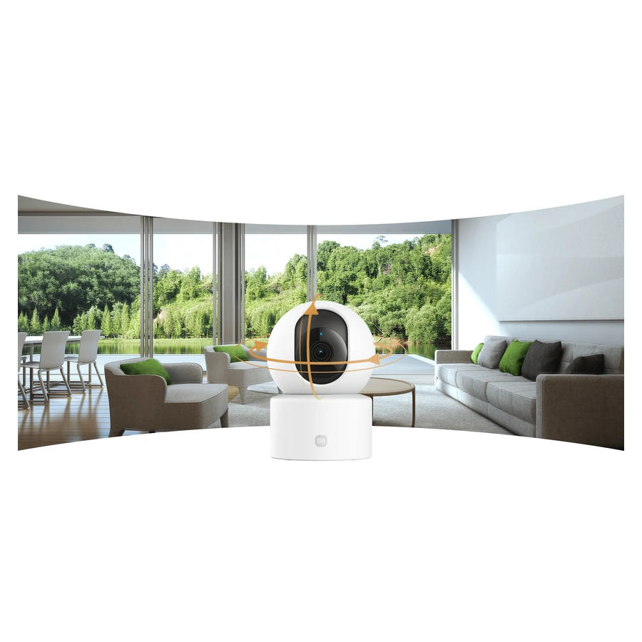 Xiaomi Smart Camera C301 — complete camera illustrating panoramic movement