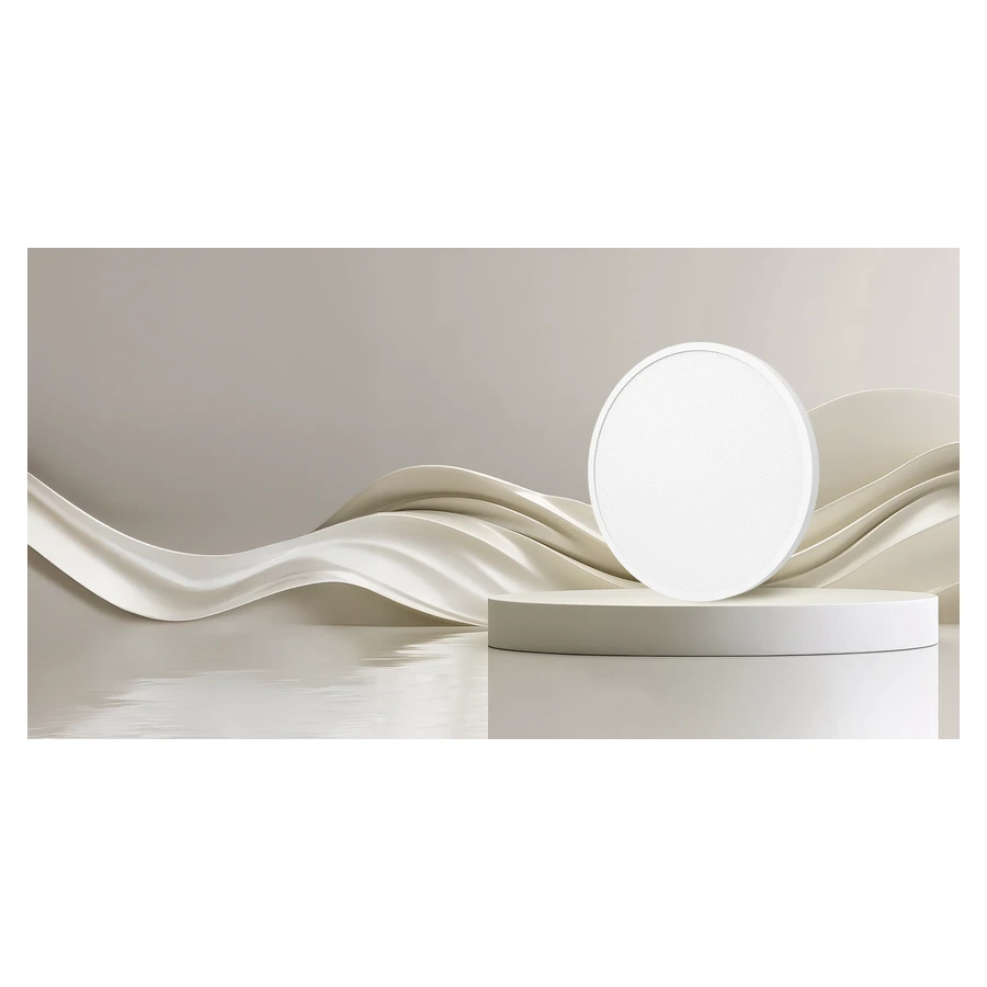 Whole Xiaomi Smart Ceiling Light D40 displayed upright in the official product scene
