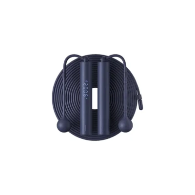 Xiaomi Smart Jump Rope — complete coiled rope and handles in an alternate view