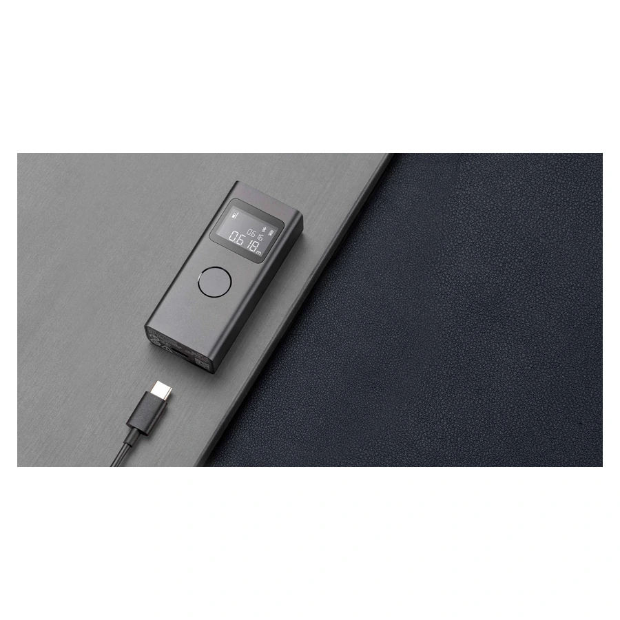 Xiaomi Smart Laser Measure — complete device with USB-C charging cable