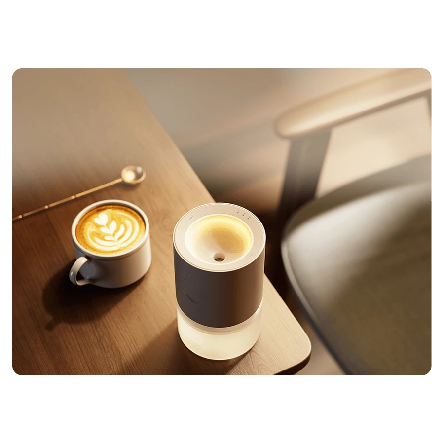 Xiaomi Smart Scent Diffuser — whole installed diffuser showing ambient light
