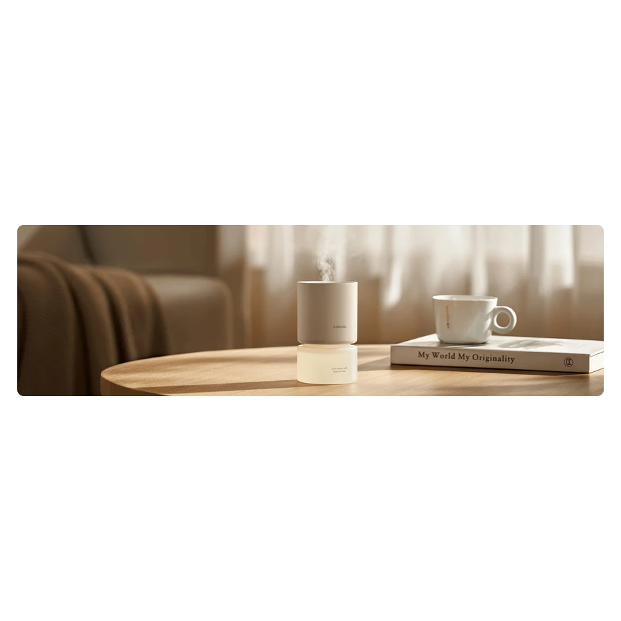 Xiaomi Smart Scent Diffuser — whole installed diffuser on a living-room table