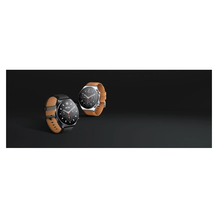 Xiaomi Watch S1 Black and Silver cases and straps